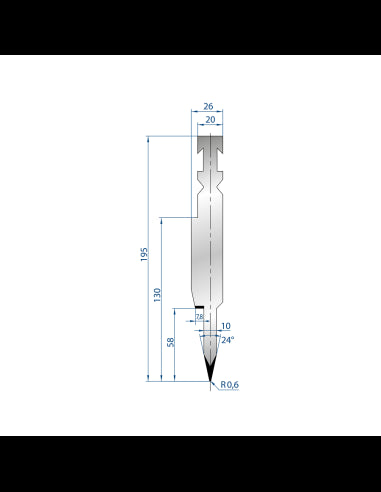 1252 - Hemming Punch 24°