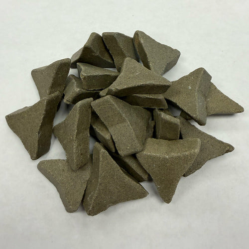 Ceramic Media – Fastest Grind Angle Cut Tristar (1 1/8" x 3/8") | C-ACTS-22 03 D+