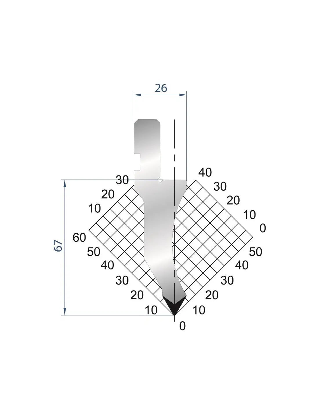 1026 - Punch - 60°  Straight punch