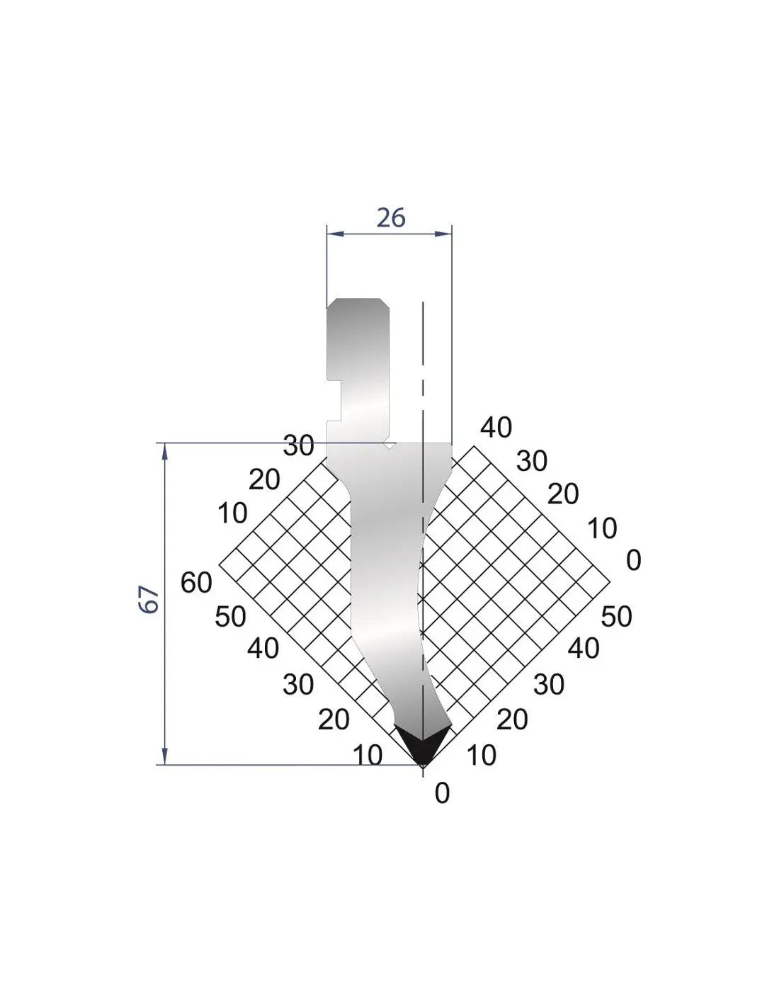 1027 - Punch - 60°  Straight punch