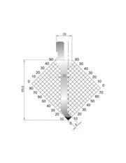 1029 - Punch - 88°  Sash punch