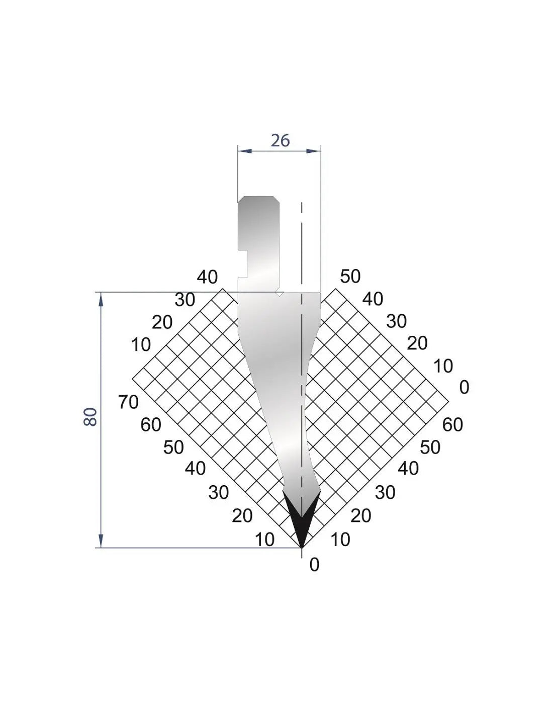 1035 - Punch - 35°  Straight punch