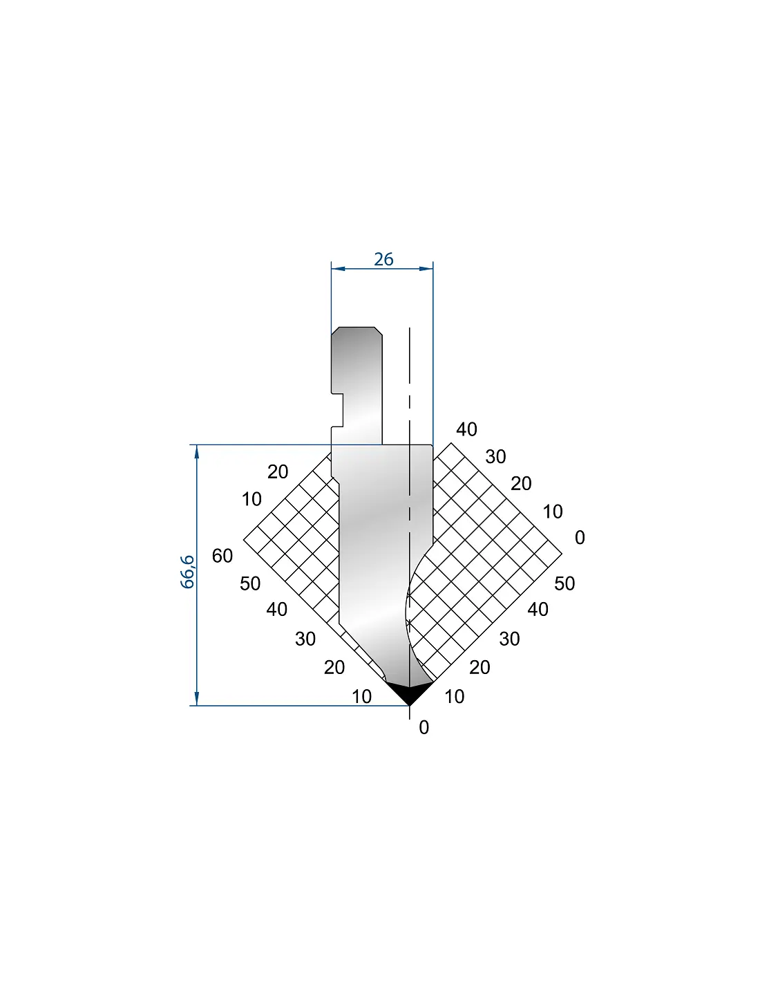 1065 - Punch - 88°  Straight Punch