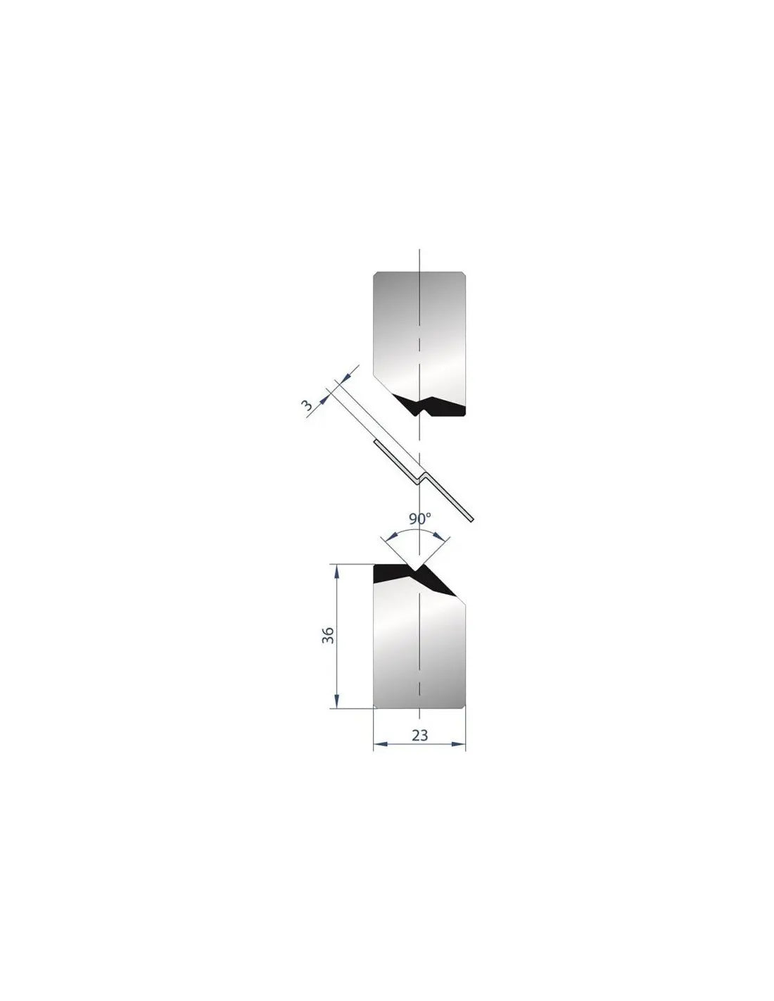 1134 joggle-tool 90°  Joggle tool