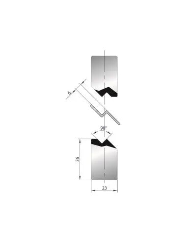 1140 joggle-tool 90°  Joggle tool