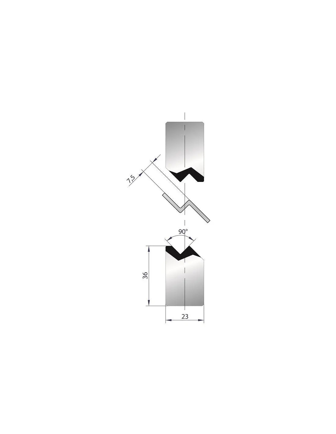 1143 joggle-tool 90°  Joggle tool