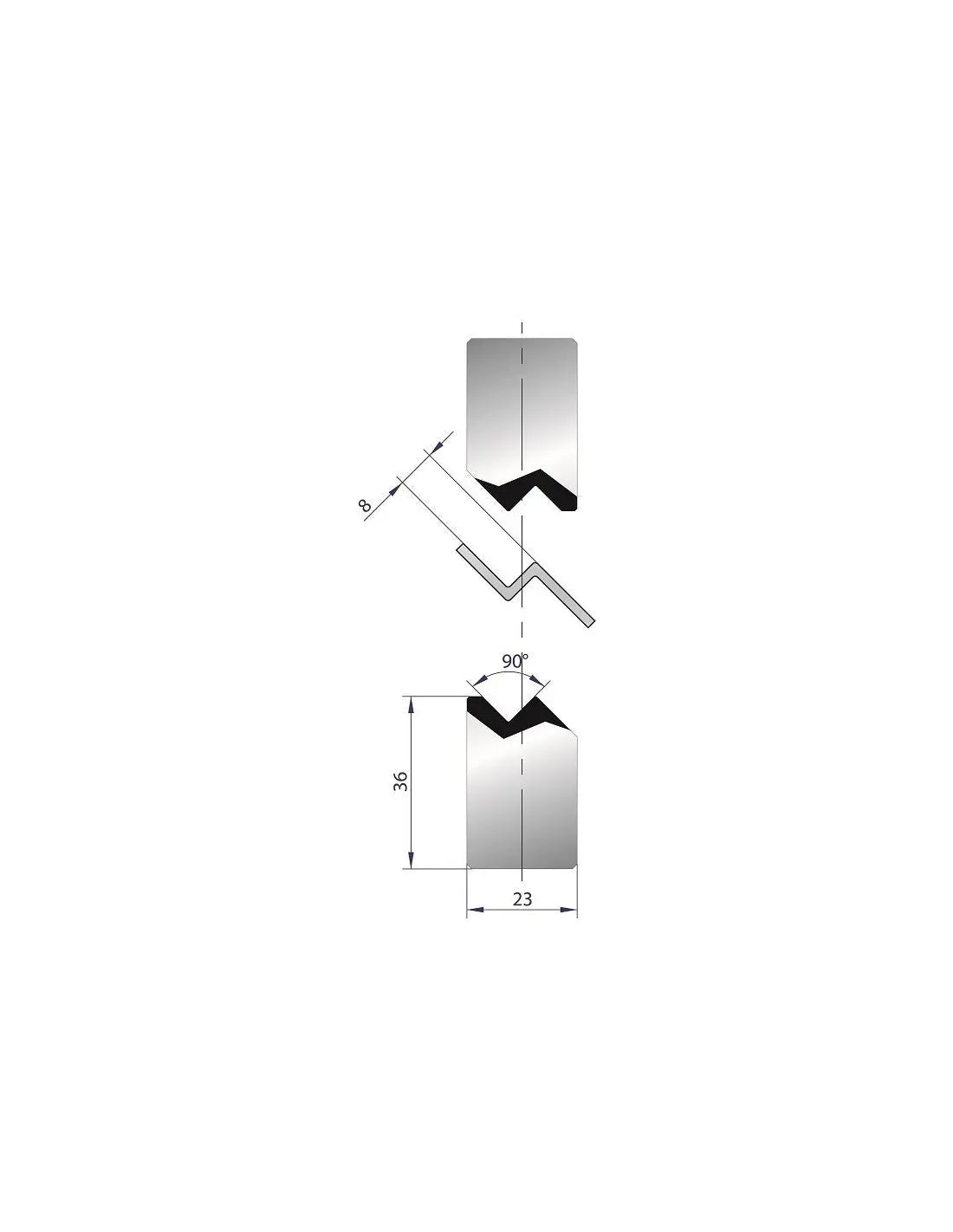1144 joggle-tool 90°  Joggle tool