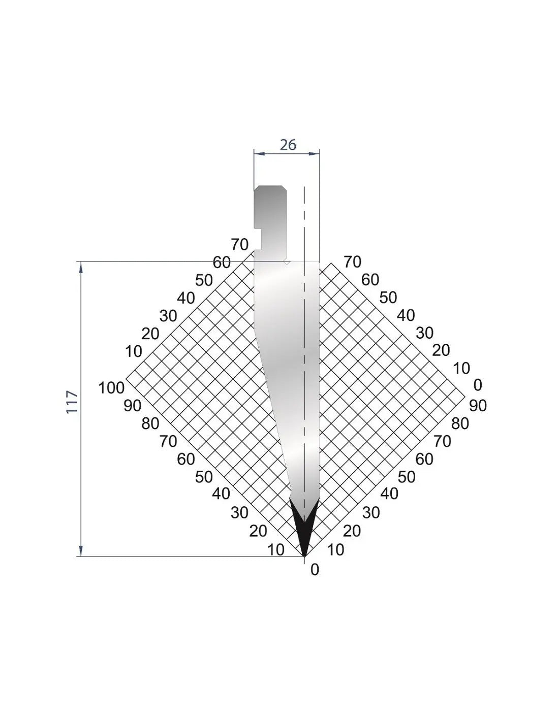 1178 - Punch - 26°  Straight punch