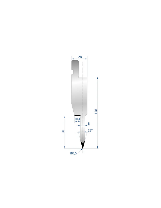 1195 - Punch - 28° Flattening Hemming Tools