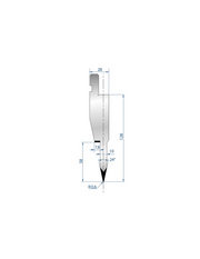 1196 - Punch - 24°  Hemming punch