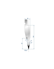 1197 - Punch - 24° Hemming Punch  Hemming Punch