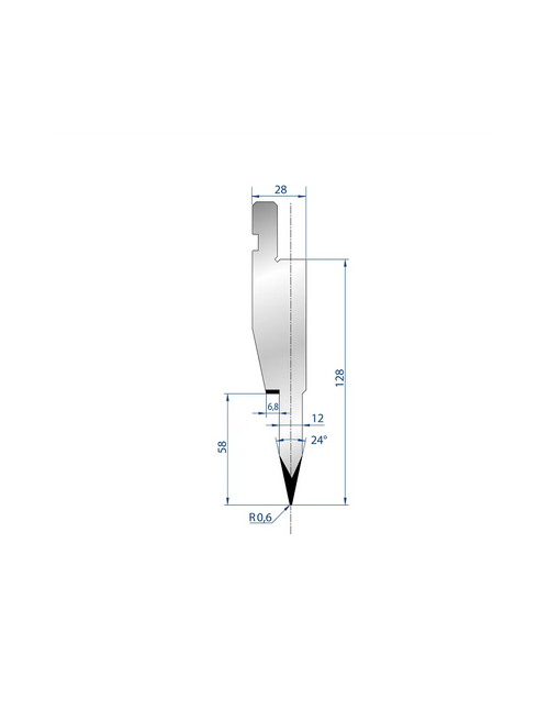 1197 - Punch - 24° Hemming Punch