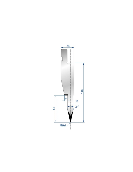 1197 - Punch - 24° Hemming Punch