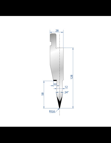 1197 - Punch - 24° Hemming Punch