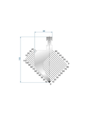 1216 - Punch R 85°  Gooseneck punch