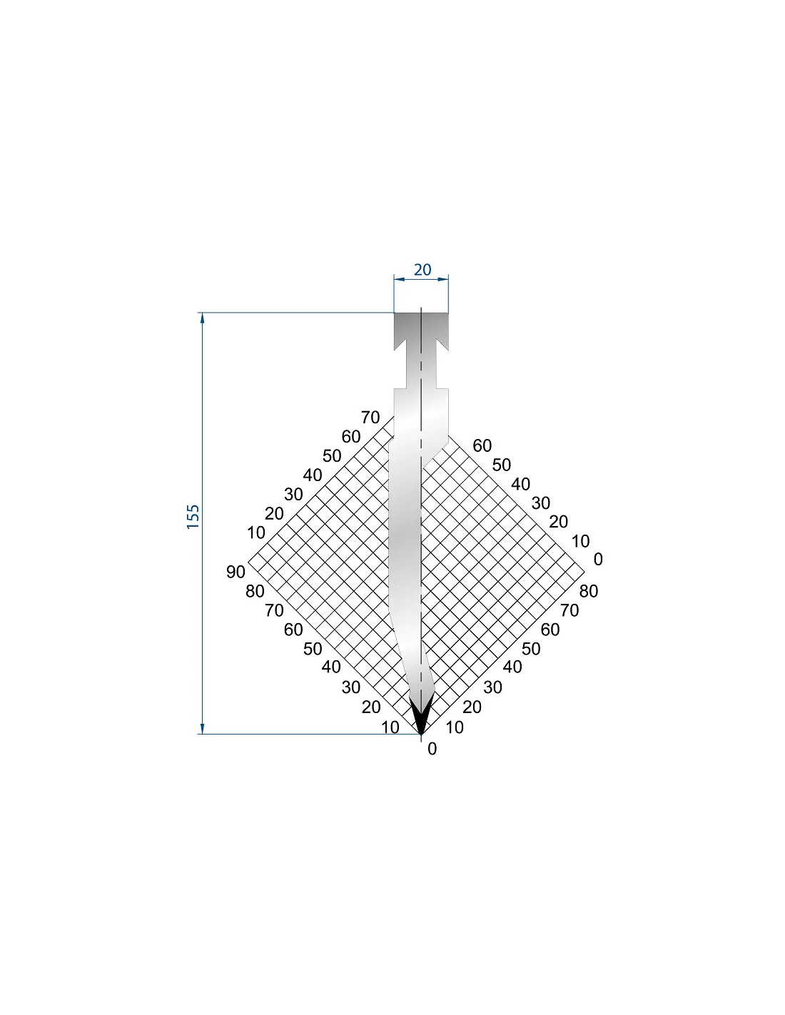 1221 - R Punches 28°  R Punch