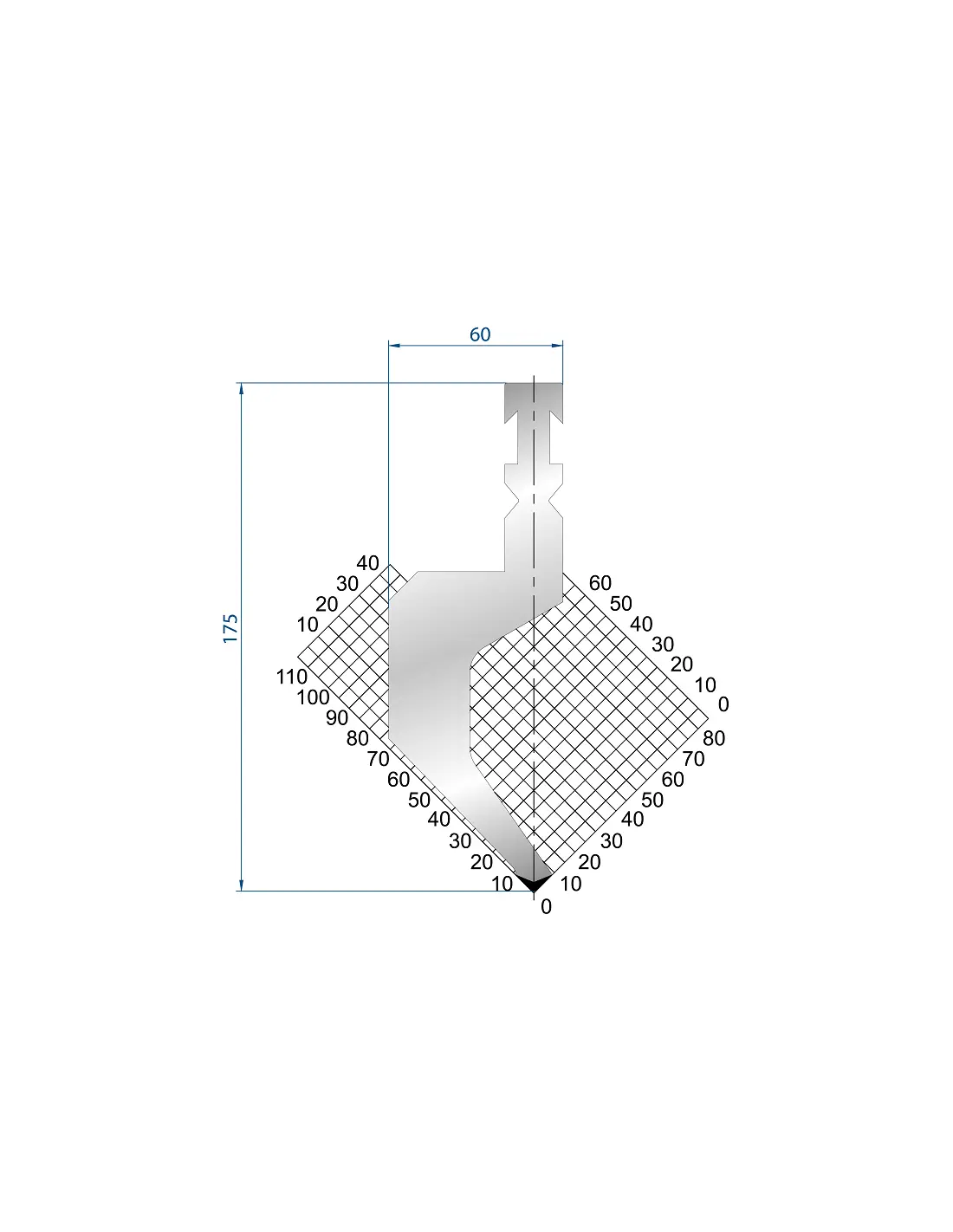 1227 - RF Punches - A 88°  RF-A Punch