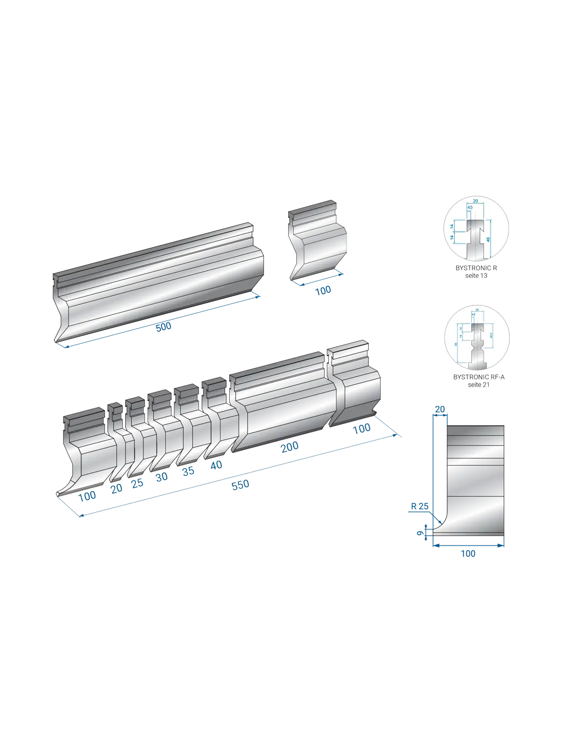 1229 - RF Punches - A 88°  RF-A Punch (Sash punch)