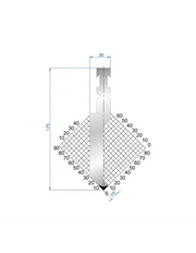 1229 - RF Punches - A 88°  RF-A Punch (Sash punch)