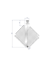 1235 - Punch 86°  Sash punch