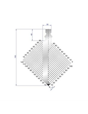 1235 - Punch 86°  Sash punch