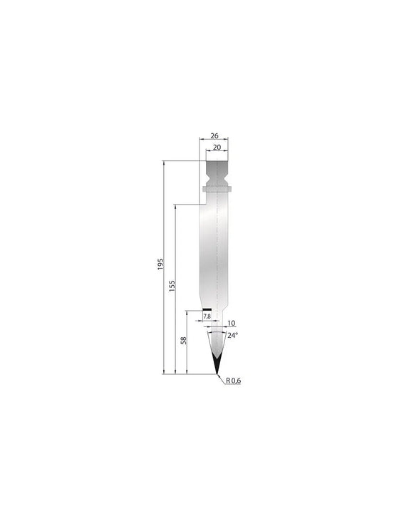 1250 - Hemming Punch 24°