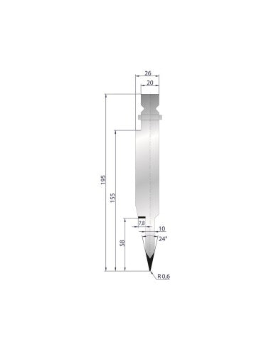 1250 - Hemming Punch 24°