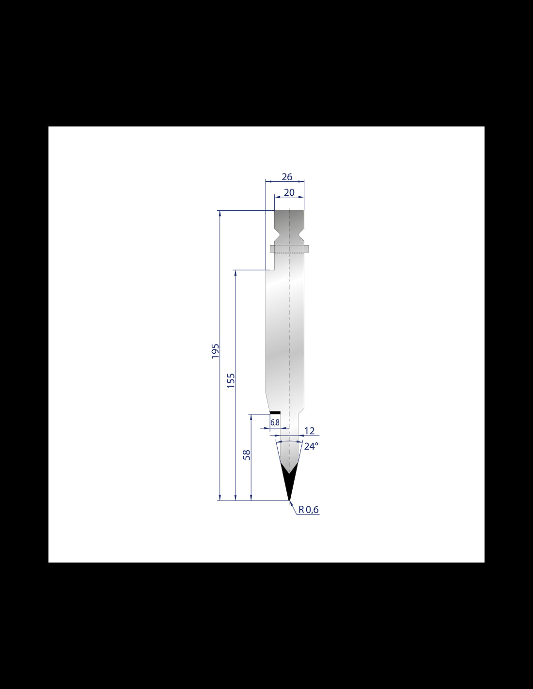 1251 - Hemming Punch 24°