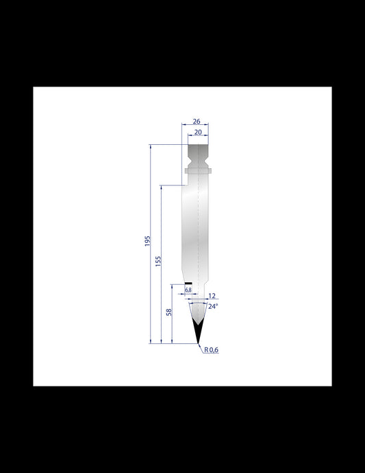 1251 - Hemming Punch 24°