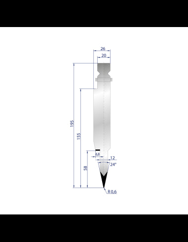 1251 - Hemming Punch 24°