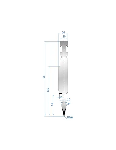 1252 - Hemming Punch 24°