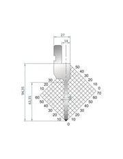 1270 Punch - 88° Straight Punch  Straight punch
