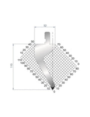 1272 - Punch - 60°  Gooseneck punch