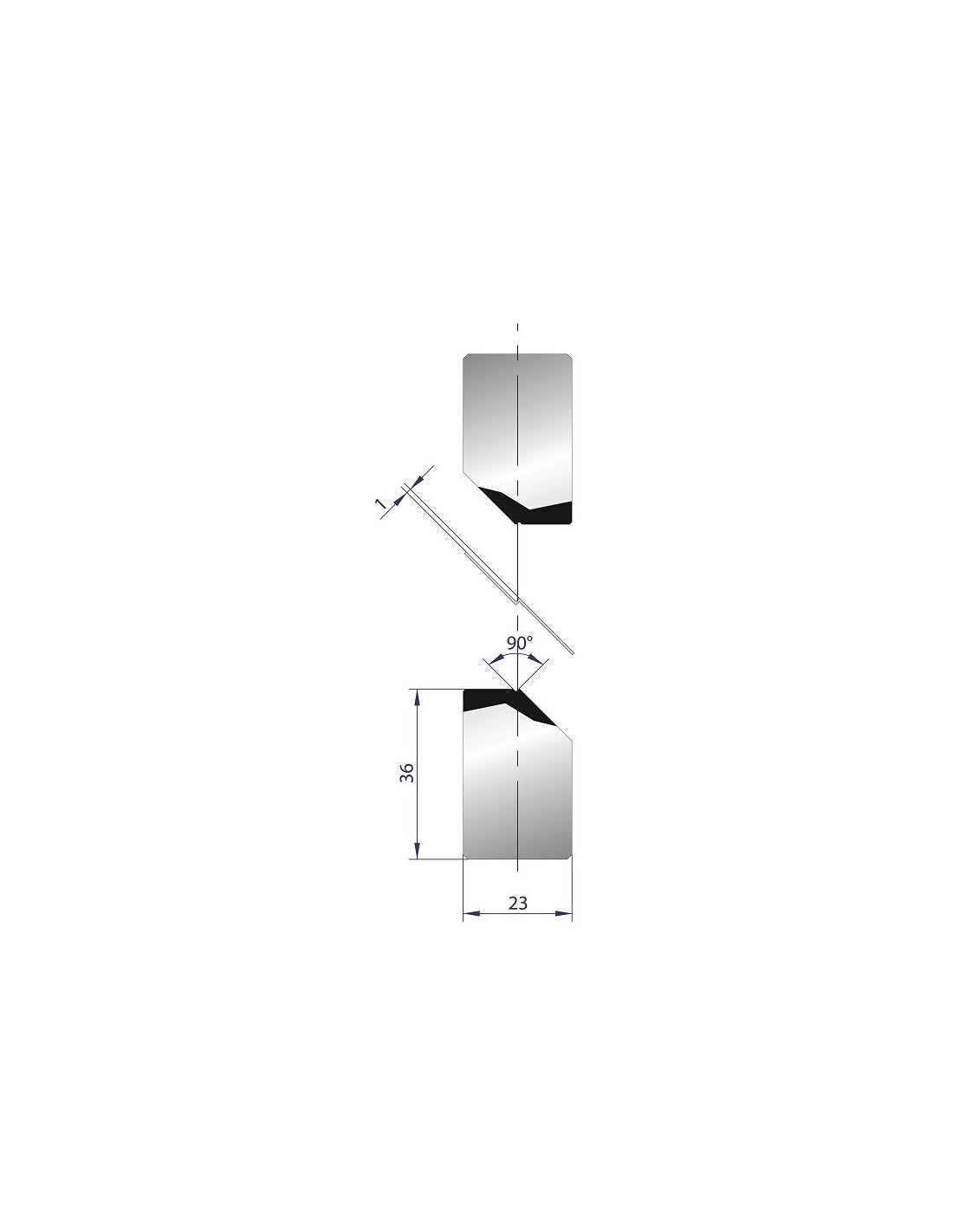 1276 Offset Tool for Z 1 mm at 90°