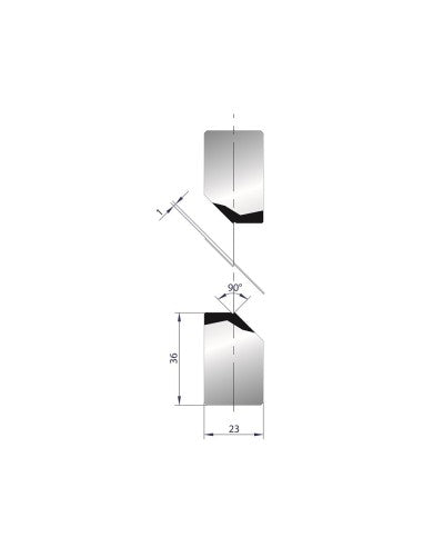 1276 Offset Tool for Z 1 mm at 90°