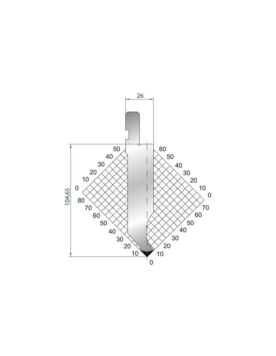 1281 - Punch - 85°  Straight punch