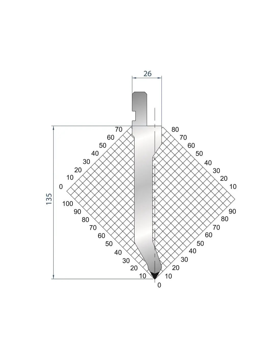 1284 - Punch - 60°  Straight punch