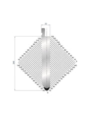 1293 - Punch - 60°  High Thickness Punches