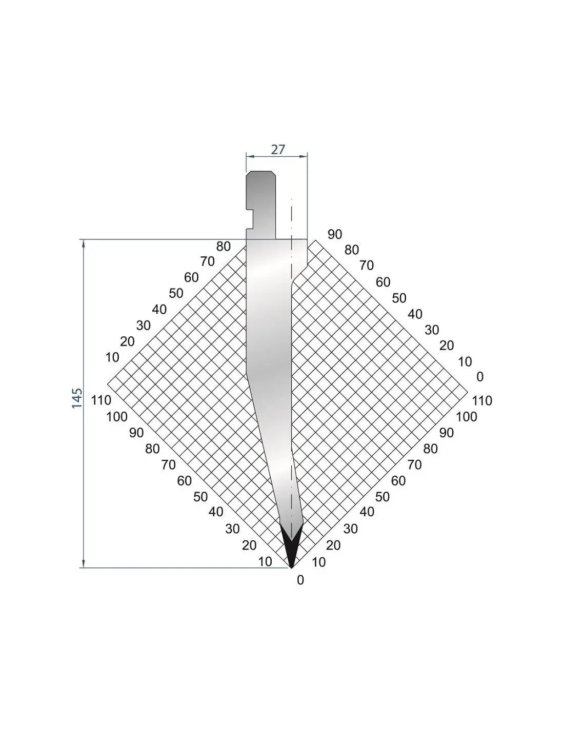 1311 - Punch - 26°  Straight punch
