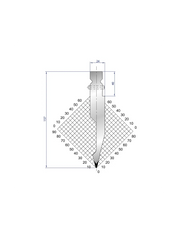 1313 - Punch 28°  Straight Punch