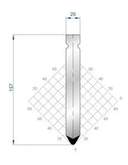 1318 - Punch 60°  High thickness punch