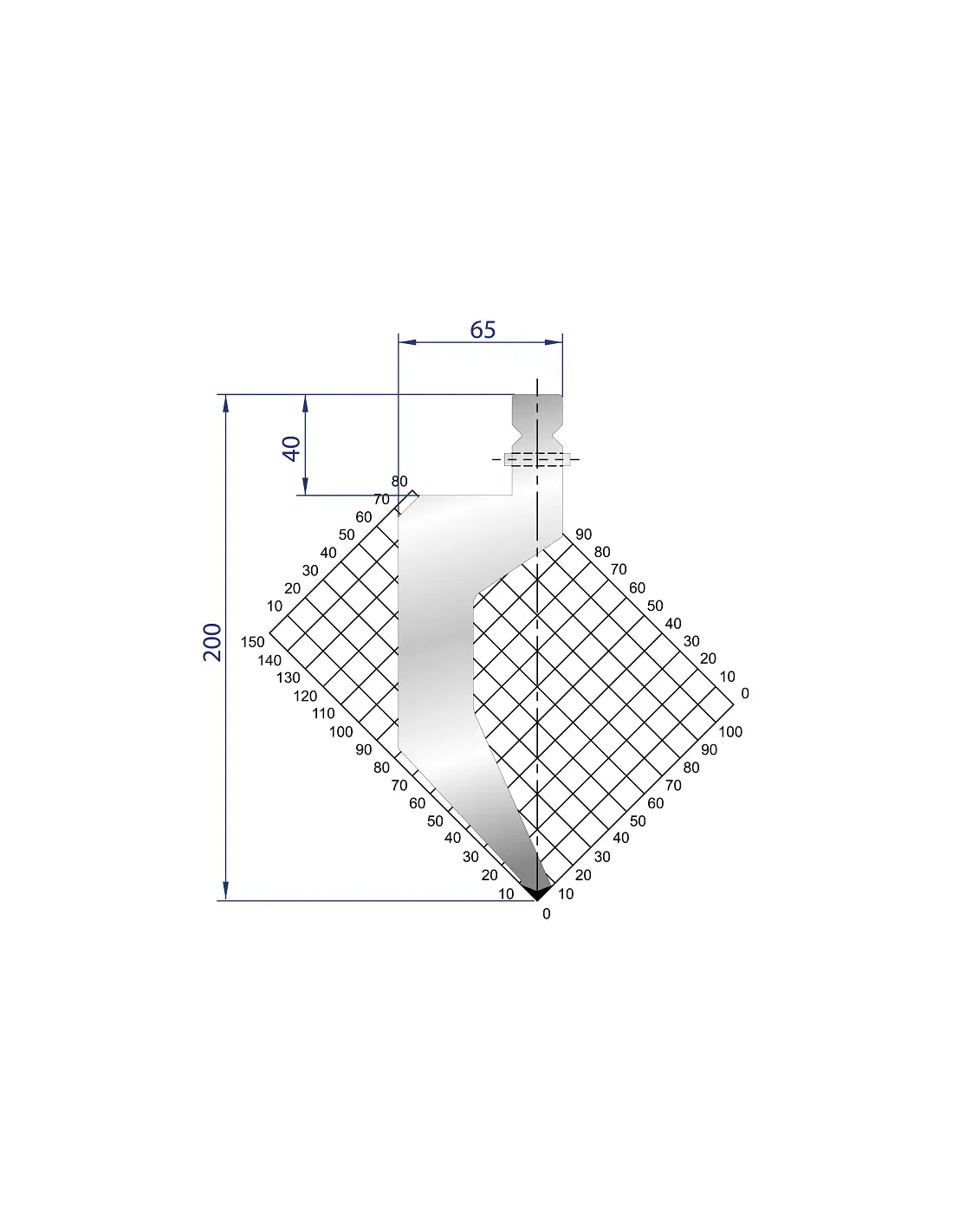 1320 - Punch 86°  Gooseneck punch