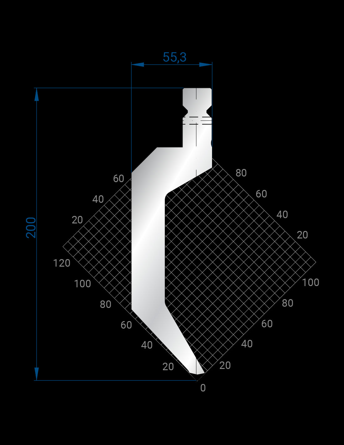 1323 - Punch 86° Gooseneck Punch