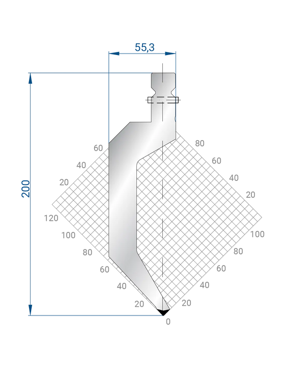 1323 - Punch 86° Gooseneck Punch