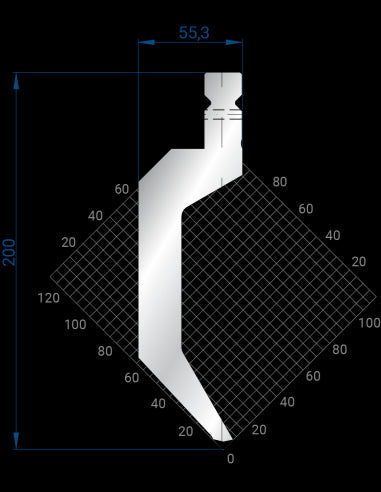 1323 - Punch 86° Gooseneck Punch