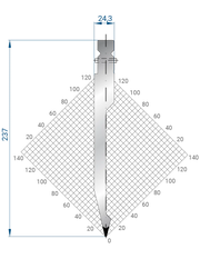 1327 - Punch 28°  Straight punch