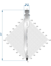 1327 - Punch 28°  Straight punch