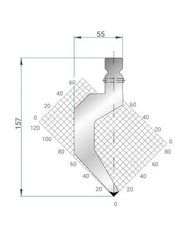 1328 - Punch 86°  Gooseneck punch