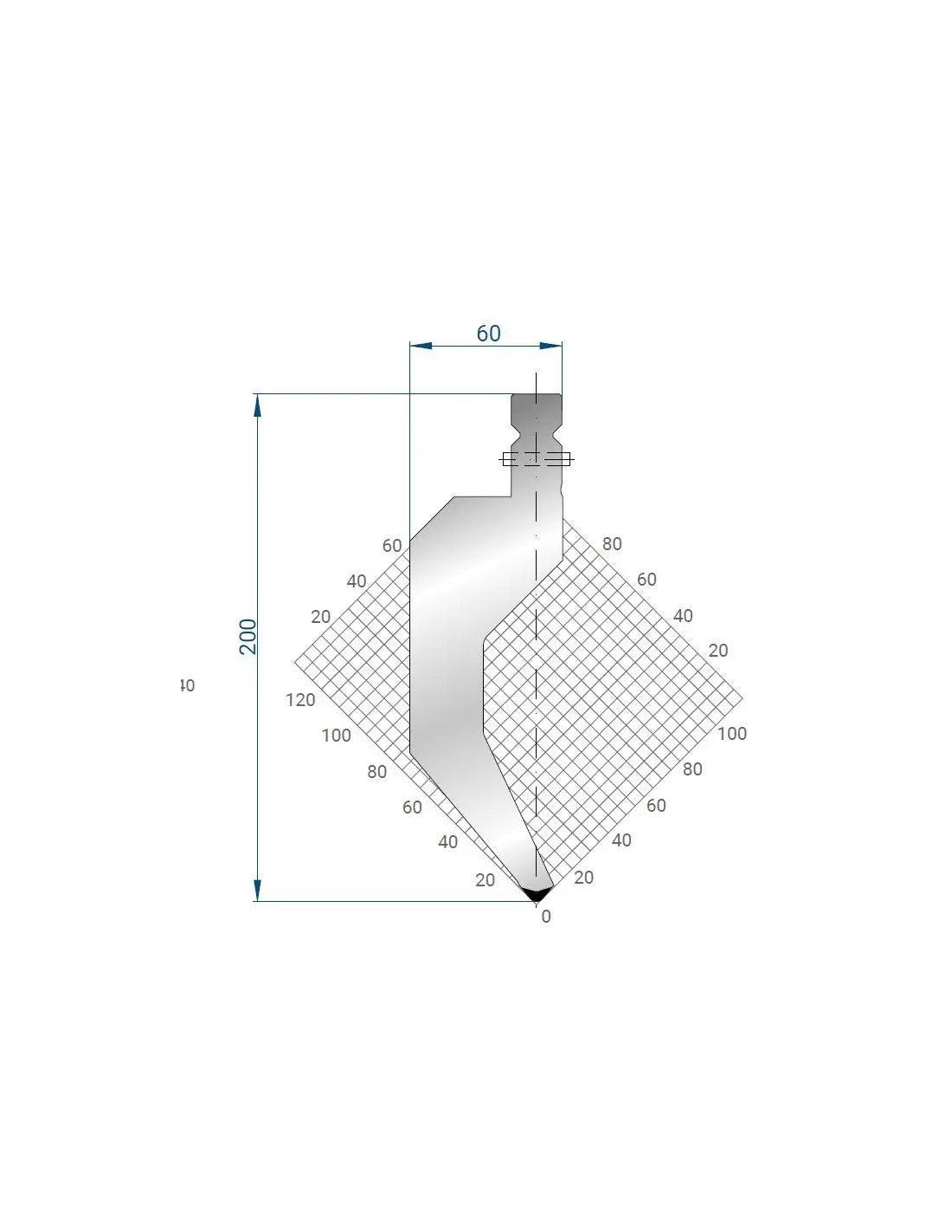1332 - Punch 80°  Straight punch
