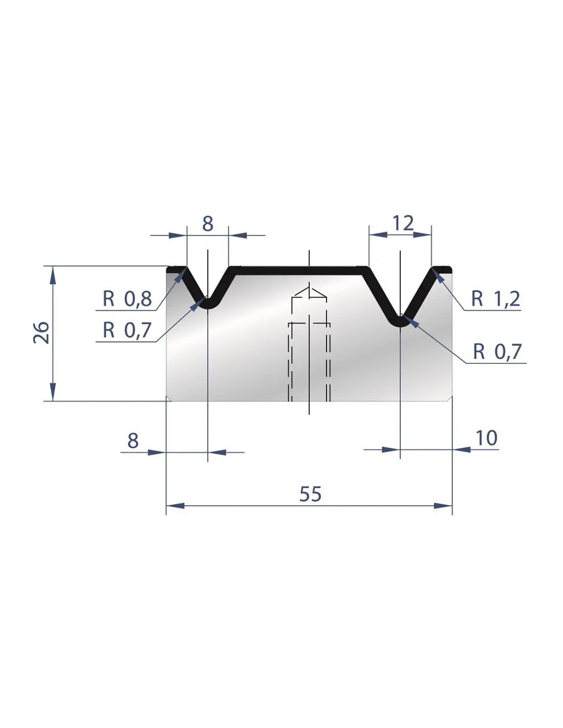 2016 - Die - 60°  2V Die